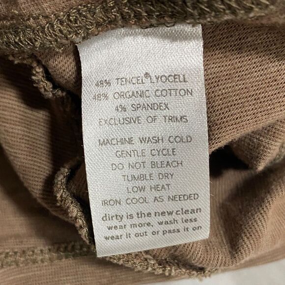 Horny Toad Toad&Co‎ Brown Oblique Skirt Size Large Organic Cotton TENCEL Blend - Picture 10 of 11